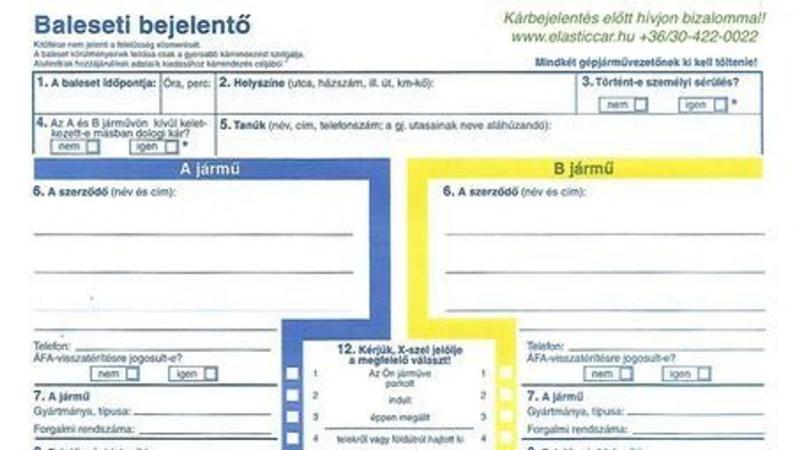 Kék-sárga kárbejelentő: Alapvető információk és útmutató a helyes alkalmazásáról